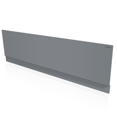 Halite Front Bath Panel - Grey 1800